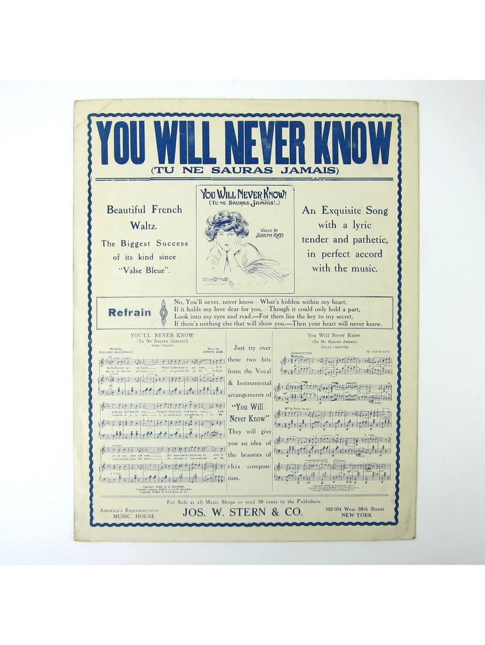 Black Poet JAMES WELDON JOHNSON Sheet Music Every Woman's Eyes 1912 Antique RARE
